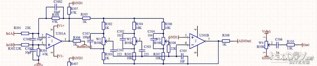 lm3886压差放大共地隔离 5.1功放