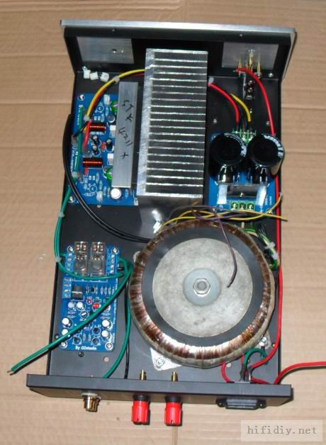 晒晒刚做的桌面stk4211功放