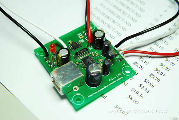 pcm2702 解码DAC - 超迷你的 Alien DAC 製作