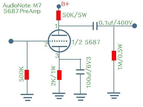小品集--5687單管 audio note M7 5687电子管胆前級