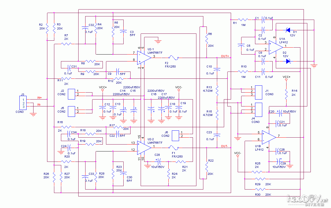 lm4766功放 Ultra Symmetry 平衡式後級放大器
