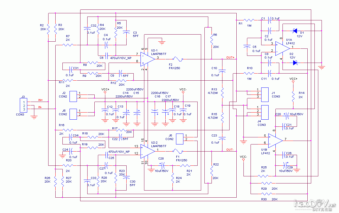 lm4766功放 Ultra Symmetry 平衡式後級放大器