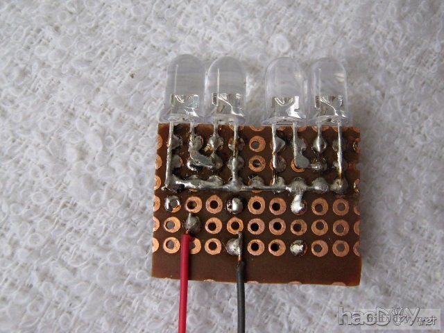 利用手里废旧手机电池做自制LED灯