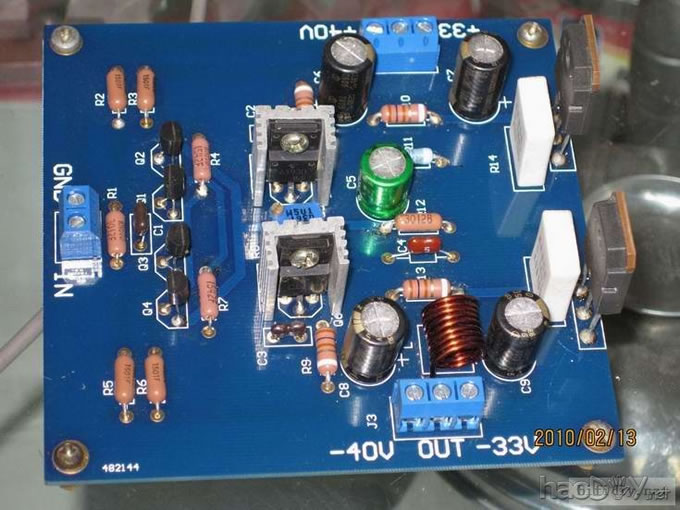 一款简洁的高保真功放板