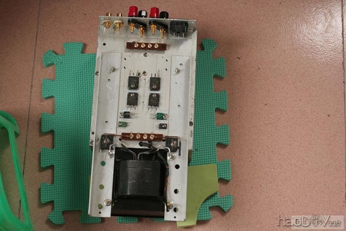 手工搭棚分立元件的甲乙类功放!进行中