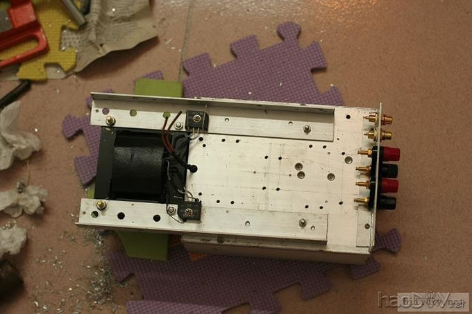 手工搭棚分立元件的甲乙类功放!进行中