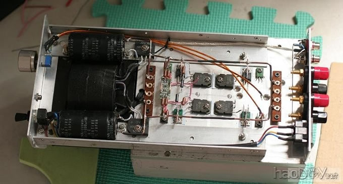 手工搭棚分立元件的甲乙类功放!进行中