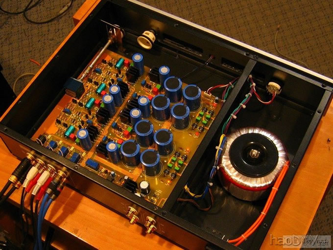 最近焊的一个卖油翁的前级板