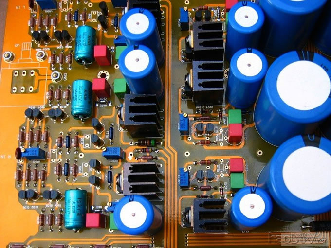 最近焊的一个卖油翁的前级板