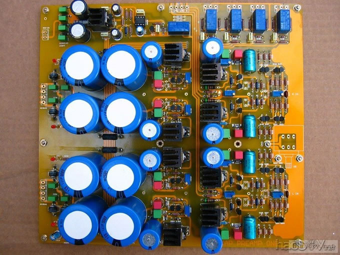 最近焊的一个卖油翁的前级板