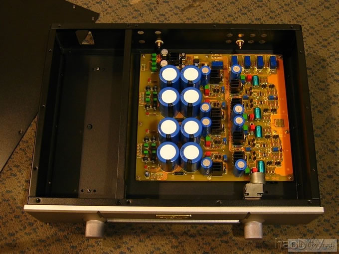 最近焊的一个卖油翁的前级板