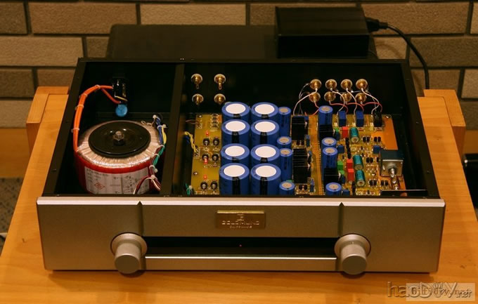 最近焊的一个卖油翁的前级板