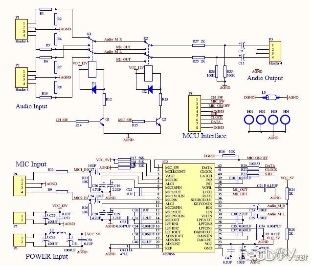 分体式_DTS解码&卡拉OK功放的设计与制作(参赛)