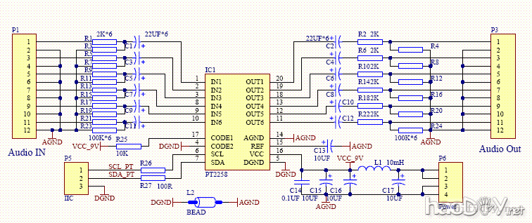 分体式_DTS解码&卡拉OK功放的设计与制作(参赛)
