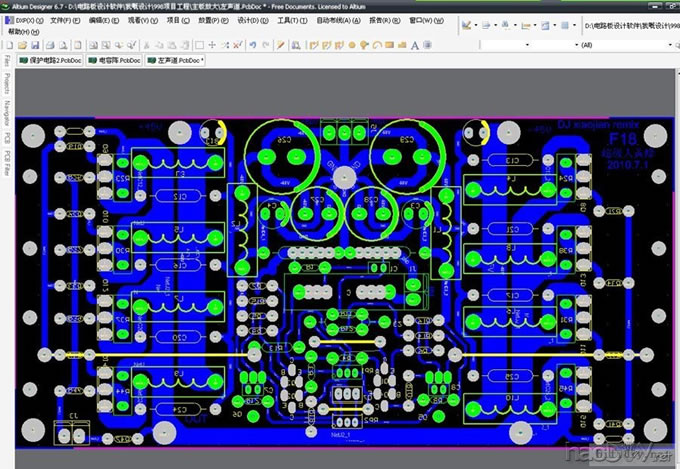 设计好半年的“超级大黄蜂F18”功放开工啰