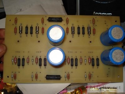 大家来看看我画的前级电路板pcb制作 用油漆手工绘的