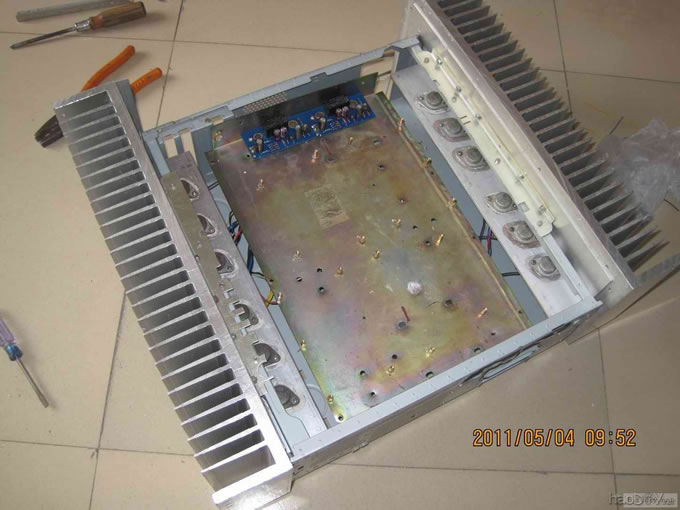 纯手工为英国之国都QUAD605功放打造机箱