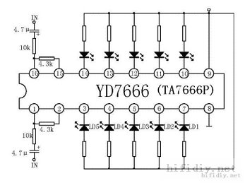 最简单的LED电平指示灯,你懂的