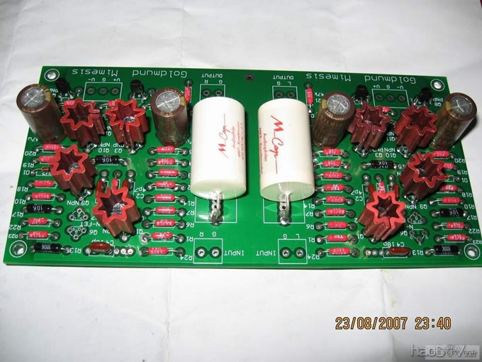 仿“高文Goldmund”前级安装