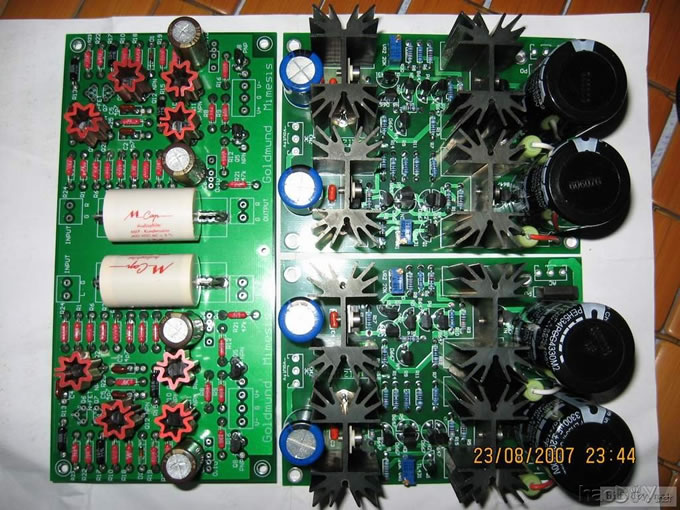 仿“高文Goldmund”前级安装