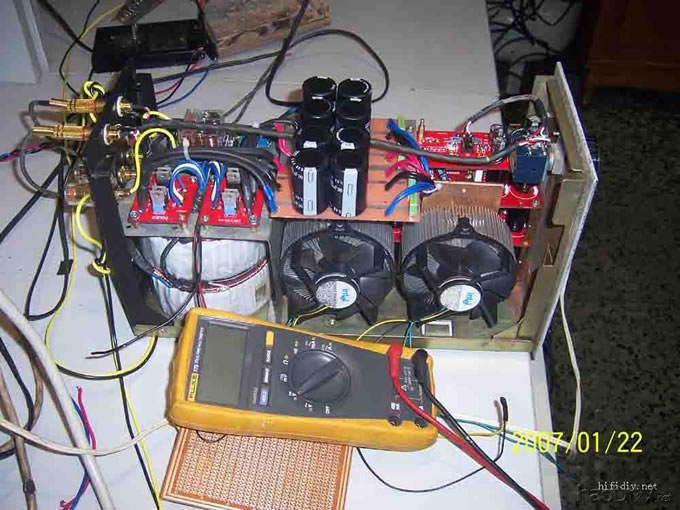 本站PCB制作超级紧凑结构6片lm3886并联“小”后级