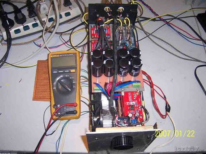 本站PCB制作超级紧凑结构6片lm3886并联“小”后级