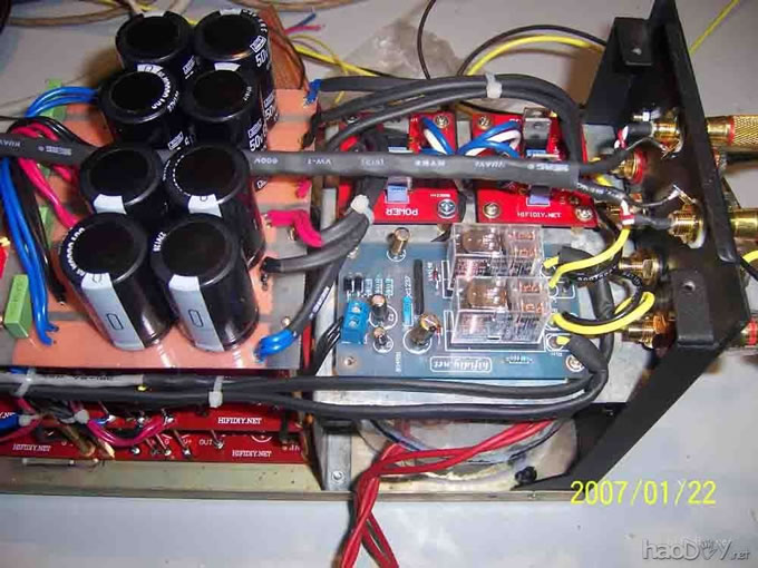 本站PCB制作超级紧凑结构6片lm3886并联“小”后级