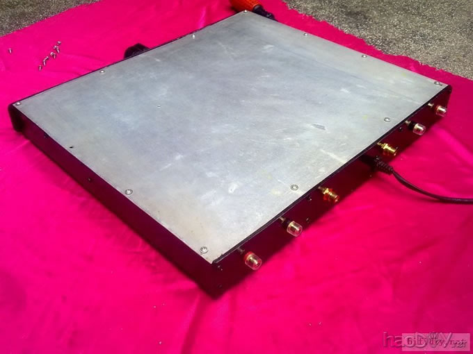 啊锋做的卧室lm1875功放 机箱自己做,PCB自己做。机箱应该可以算