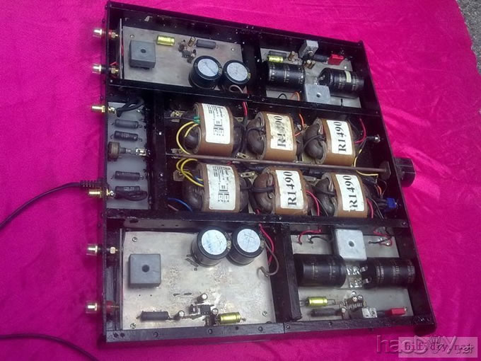 啊锋做的卧室lm1875功放 机箱自己做,PCB自己做。机箱应该可以算