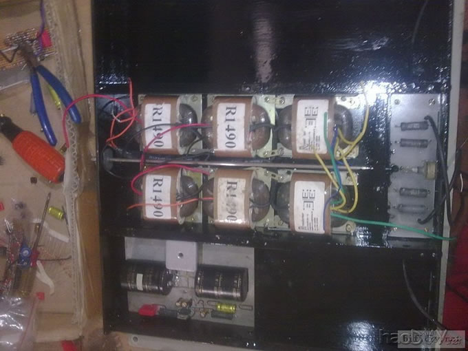 啊锋做的卧室lm1875功放 机箱自己做,PCB自己做。机箱应该可以算