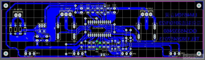 学会AD6第一个作品LM4610N热转印pcb,多图高清