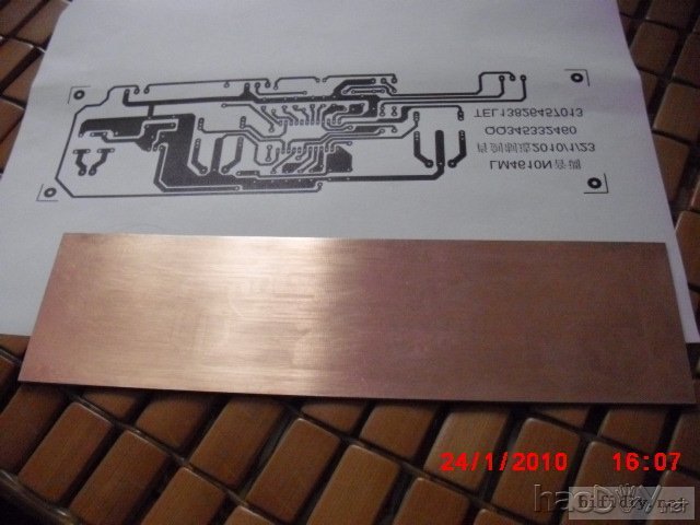 学会AD6第一个作品LM4610N热转印pcb,多图高清