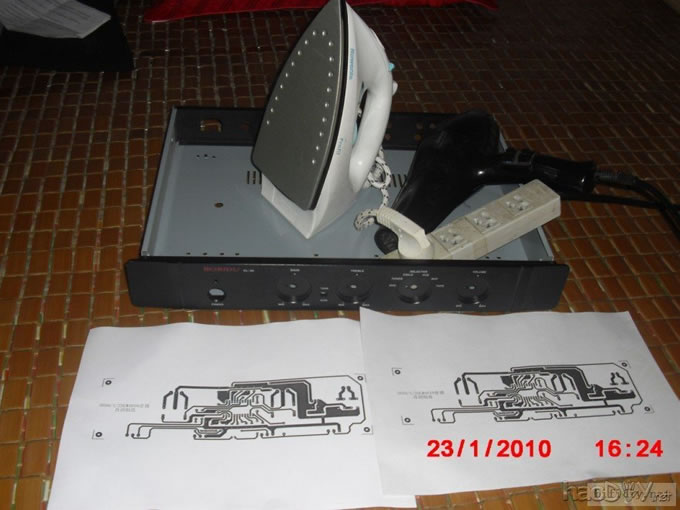 学会AD6第一个作品LM4610N热转印pcb,多图高清