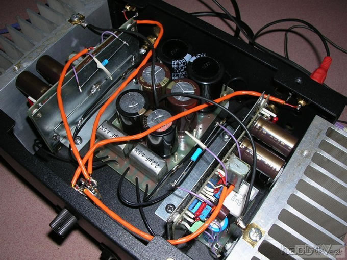 2x7瓦FET甲类功放完工