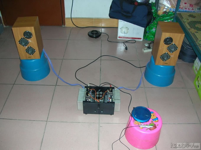 2x7瓦FET甲类功放完工