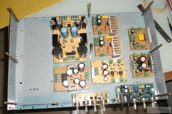 我制作的卡拉OK功放系统