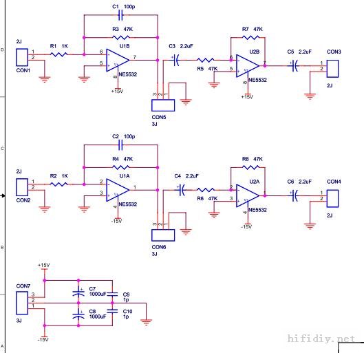 我制作的卡拉OK功放系统