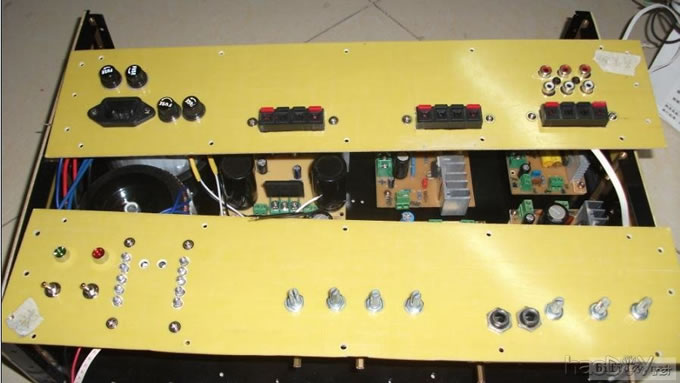 我制作的卡拉OK功放系统