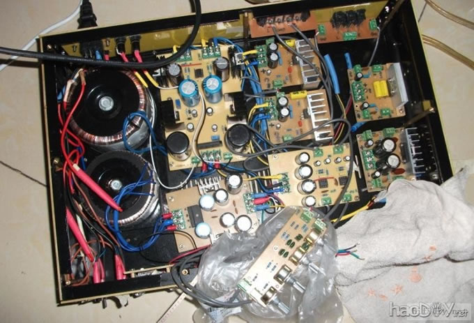 我制作的卡拉OK功放系统