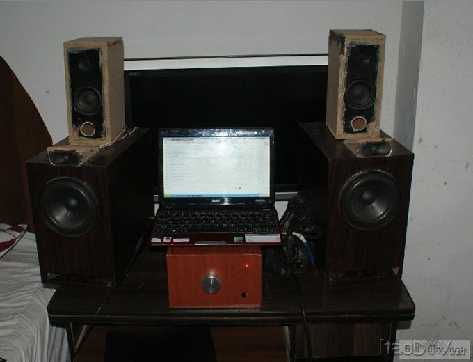 自己DIY的stk4211厚膜功放机箱