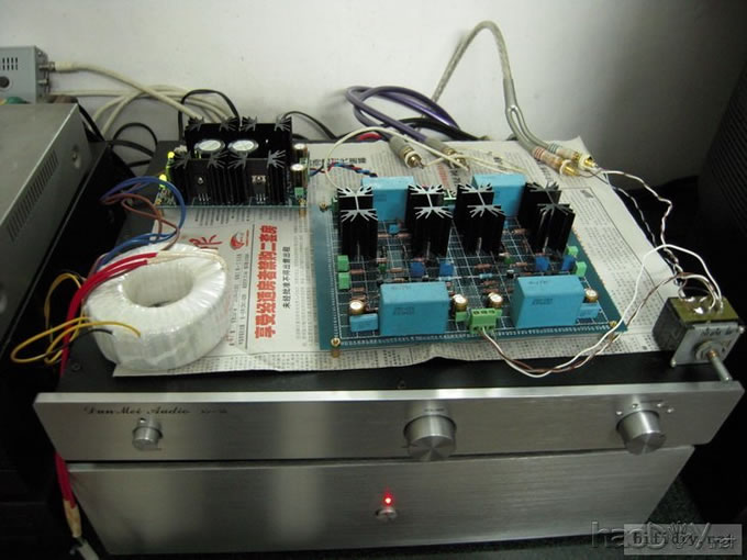 自制洞洞板高压分立前级