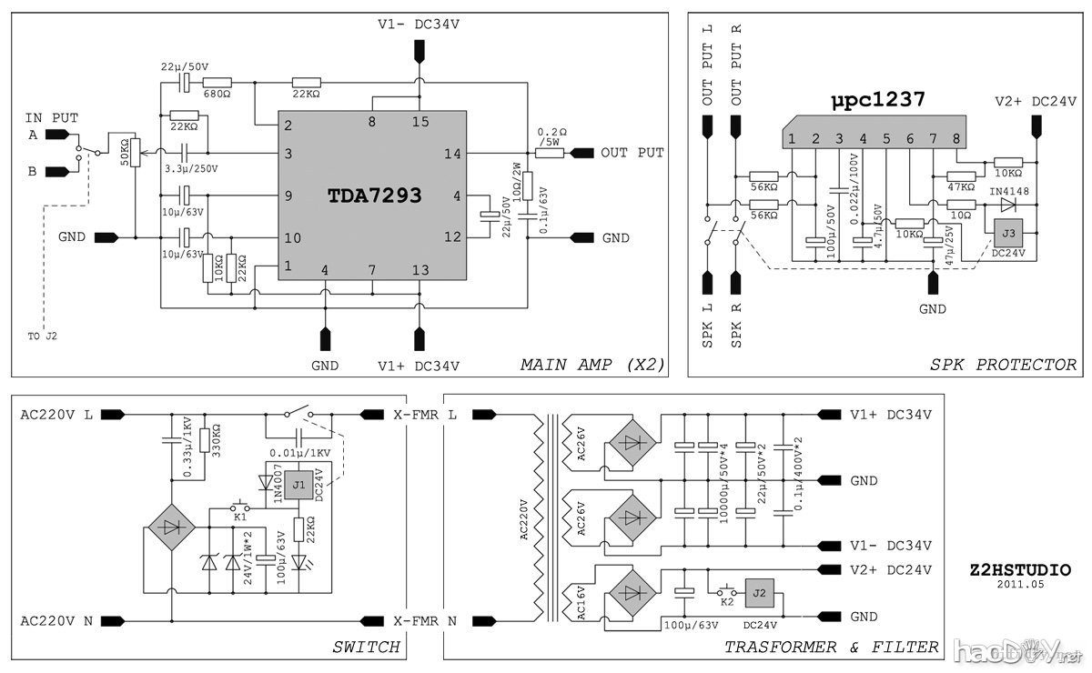 老菜鸟踏踏实实的做好集成功放-TDA7293功放