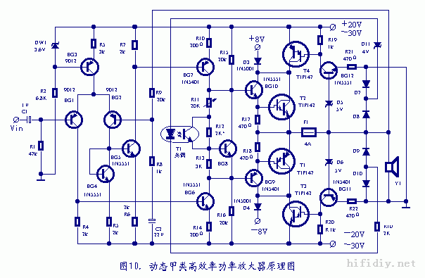 用分立元件设计制作功率放大器功放教程DIR