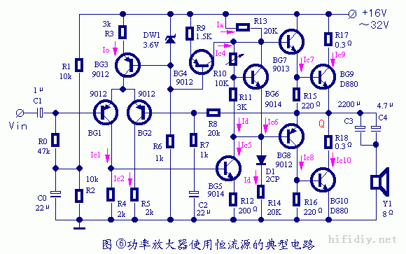 用分立元件设计制作功率放大器功放教程DIR
