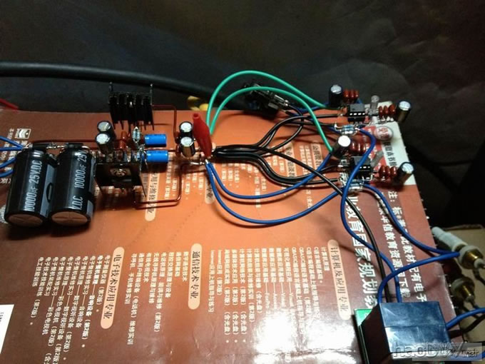 今天终于有时间搭了个电路简单声音却不简单的MBL6010_NE5534运放