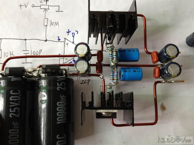今天终于有时间搭了个电路简单声音却不简单的MBL6010_NE5534运放