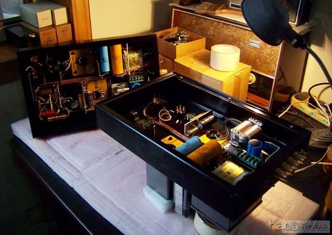 日本牛双分体300B单端胆机实习制作