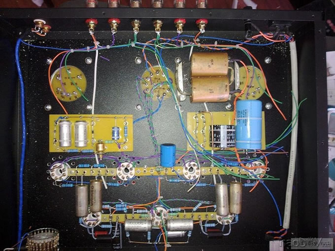 简洁但不简单的6n8p(6sn7)+6p3p(6550,6l6)推挽胆机