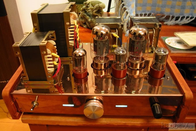 我是第一次装胆机6sn7+kt88 6550单端胆机