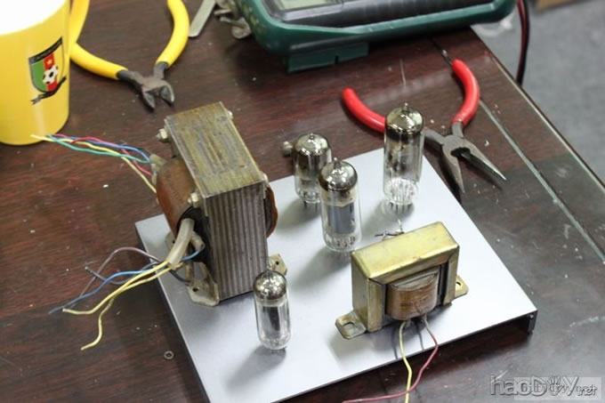 6n2+6P1分体单端胆机终结版,不再做6P1单端了(带机箱开孔图)